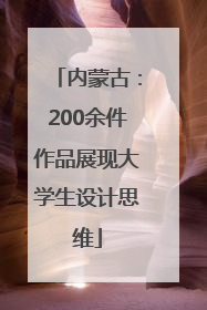 内蒙古：200余件作品展现大学生设计思维