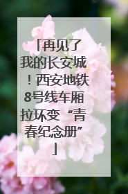 再见了 我的长安城！西安地铁8号线车厢拉环变“青春纪念册”