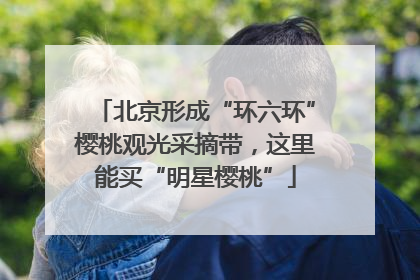 北京形成“环六环”樱桃观光采摘带，这里能买“明星樱桃”