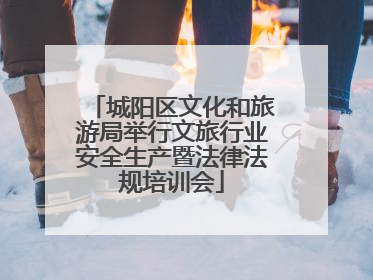 城阳区文化和旅游局举行文旅行业安全生产暨法律法规培训会