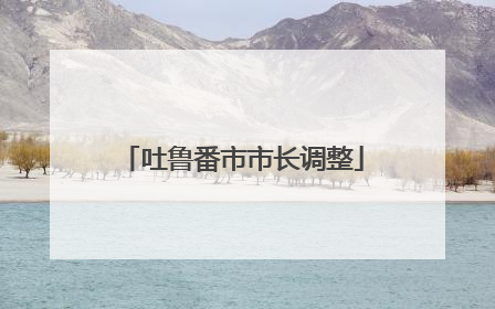 吐鲁番市市长调整