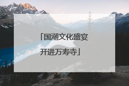 国潮文化盛宴开进万寿寺