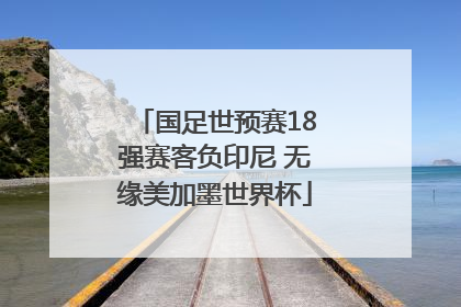 国足世预赛18强赛客负印尼 无缘美加墨世界杯