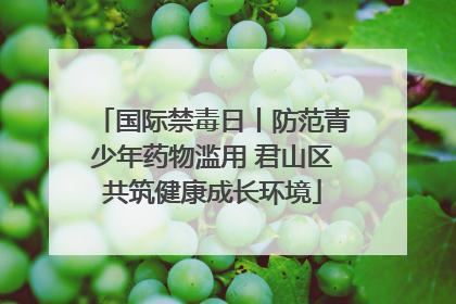 国际禁毒日丨防范青少年药物滥用 君山区共筑健康成长环境