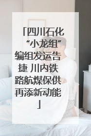四川石化“小龙组”编组发运告捷 川内铁路航煤保供再添新动能