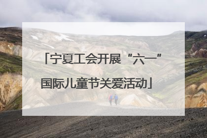 宁夏工会开展“六一”国际儿童节关爱活动
