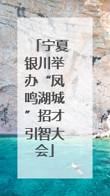 宁夏银川举办“凤鸣湖城”招才引智大会