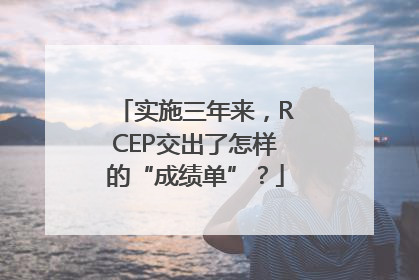 实施三年来，RCEP交出了怎样的“成绩单”？