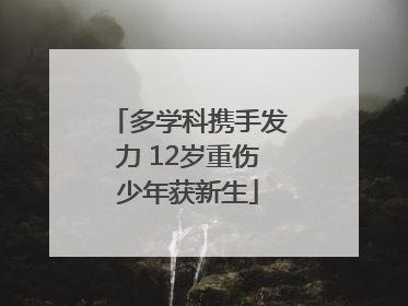 多学科携手发力 12岁重伤少年获新生