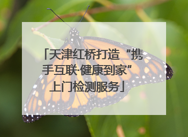 天津红桥打造“携手互联·健康到家”上门检测服务