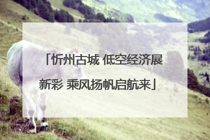 忻州古城 低空经济展新彩 乘风扬帆启航来
