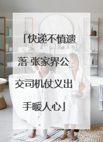 快递不慎遗落 张家界公交司机仗义出手暖人心