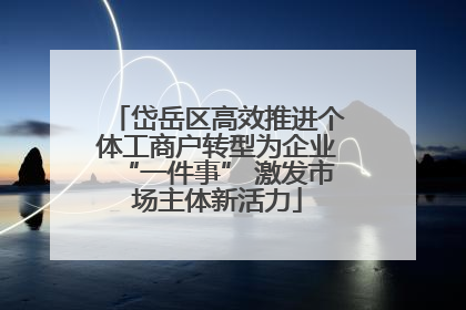 岱岳区高效推进个体工商户转型为企业“一件事” 激发市场主体新活力
