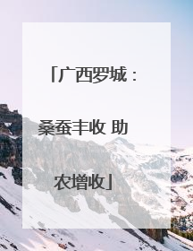 广西罗城：桑蚕丰收 助农增收