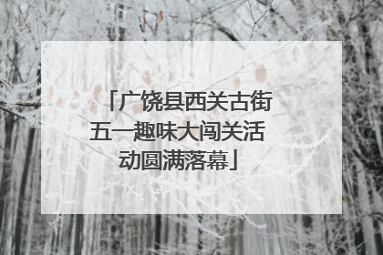 广饶县西关古街五一趣味大闯关活动圆满落幕
