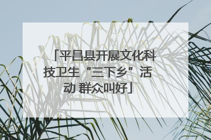 平昌县开展文化科技卫生“三下乡”活动 群众叫好