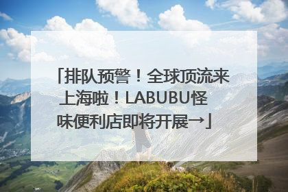 排队预警！全球顶流来上海啦！LABUBU怪味便利店即将开展→