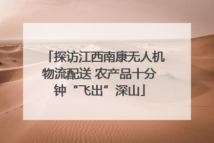 探访江西南康无人机物流配送 农产品十分钟“飞出”深山