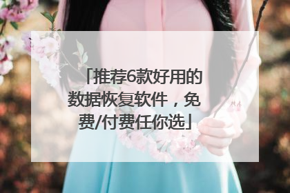 推荐6款好用的数据恢复软件，免费/付费任你选
