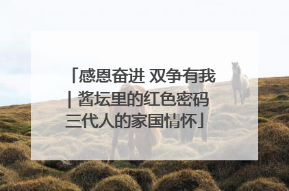 感恩奋进 双争有我｜酱坛里的红色密码 三代人的家国情怀