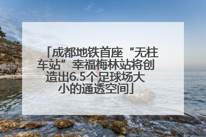 成都地铁首座“无柱车站”幸福梅林站将创造出6.5个足球场大小的通透空间