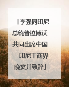 李强同印尼总统普拉博沃共同出席中国－印尼工商界晚宴并致辞