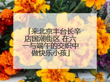 来北京丰台长辛店国潮街区 在六一与端午的交织中做快乐小孩