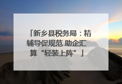 新乡县税务局：精辅导促规范 助企汇算“轻装上阵”