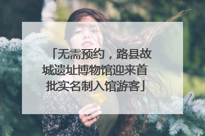 无需预约，路县故城遗址博物馆迎来首批实名制入馆游客