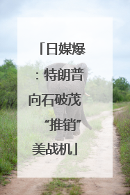 日媒爆：特朗普向石破茂“推销”美战机
