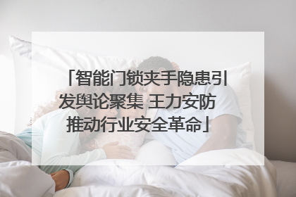 智能门锁夹手隐患引发舆论聚集 王力安防推动行业安全革命