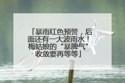 暴雨红色预警，后面还有一大波雨水！梅姑娘的“暴脾气”收敛要再等等