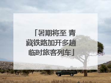 暑期将至 青藏铁路加开多趟临时旅客列车
