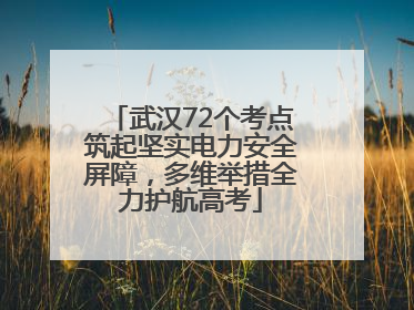 武汉72个考点筑起坚实电力安全屏障，多维举措全力护航高考