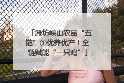 潍坊峡山农品“五链”③优养优产！全链赋能“一只鸡”