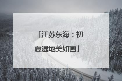 江苏东海：初夏湿地美如画