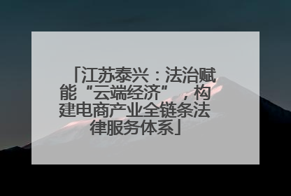 江苏泰兴：法治赋能“云端经济”，构建电商产业全链条法律服务体系