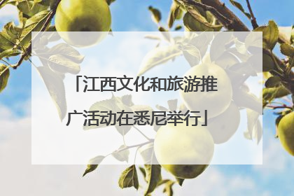 江西文化和旅游推广活动在悉尼举行