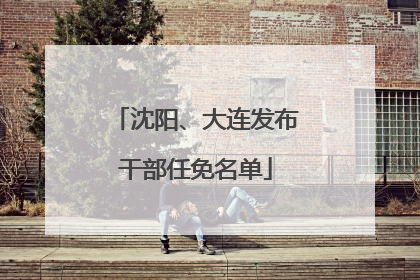沈阳、大连发布干部任免名单