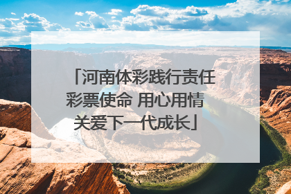 河南体彩践行责任彩票使命 用心用情关爱下一代成长