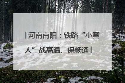 河南南阳：铁路“小黄人”战高温、保畅通