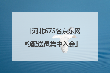 河北675名京东网约配送员集中入会