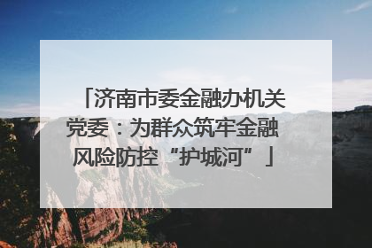 济南市委金融办机关党委：为群众筑牢金融风险防控“护城河”