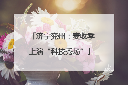 济宁兖州：麦收季上演“科技秀场”