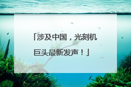 涉及中国，光刻机巨头最新发声！
