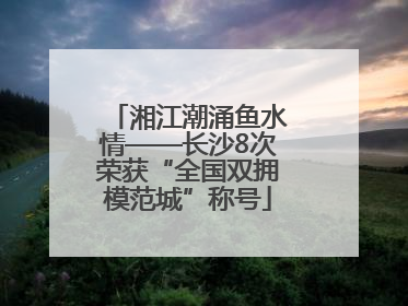 湘江潮涌鱼水情——长沙8次荣获“全国双拥模范城”称号