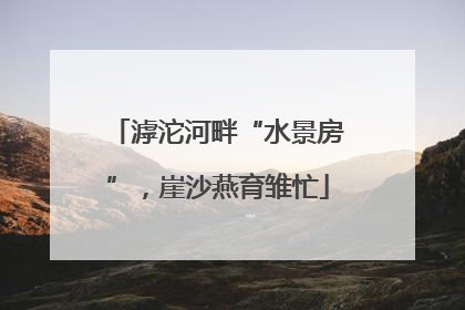 滹沱河畔“水景房”，崖沙燕育雏忙