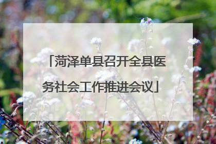 菏泽单县召开全县医务社会工作推进会议