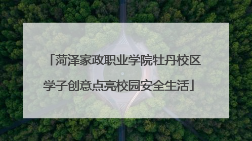 菏泽家政职业学院牡丹校区学子创意点亮校园安全生活