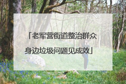 老军营街道整治群众身边垃圾问题见成效